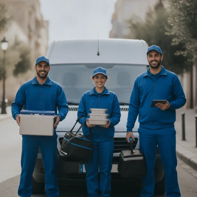 Entrega de Comidas equipo en Velez-Malaga